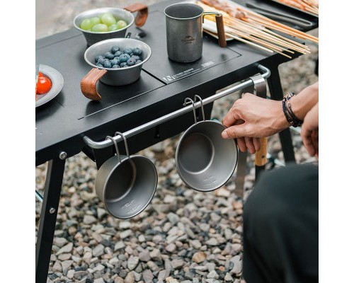 Туристичний стіл Naturehike для барбекю сталевий CNK2300CW014 чорний (6976023923289) Туристичний стіл Naturehike для барбекю сталевий CNK2300CW014 чорний (6976023923289)