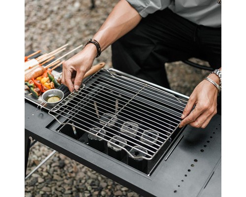 Туристичний стіл Naturehike для барбекю сталевий CNK2300CW014 чорний (6976023923289) Туристичний стіл Naturehike для барбекю сталевий CNK2300CW014 чорний (6976023923289)