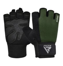 Рукавички для фітнесу RDX W1 Half Army Green Plus XL (WGA-W1HA-XL+)