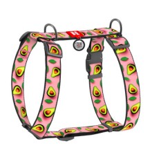 Шлея для собак WAUDOG Nylon з QR-паспортом анатомічна H-подібна 