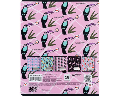 Зошит Kite BBH 18 аркушів, клітинка (K24-236-1)