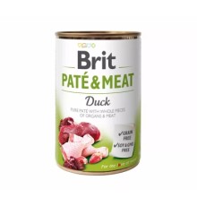 Вологий корм для собак Brit Care Pate and Meat для дорослих собак з качкою (8595602557424)