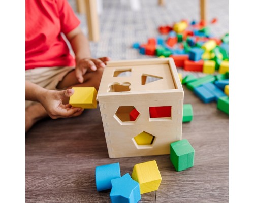 Розвиваюча іграшка Melissa&Doug МЕГА-набір Кубики/Сортер/Стучалка (MD93685)