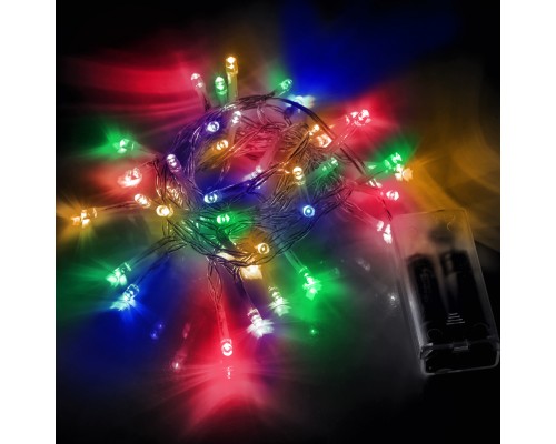 Гірлянда YES! Fun Нитка 41 LED Різнокольорова 2.8 м Статична На батарейках (975053)