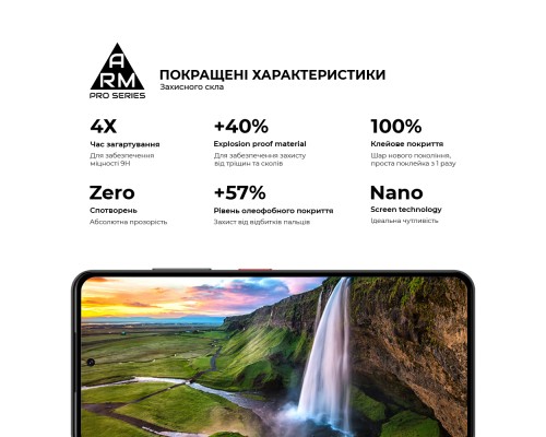 Скло захисне Armorstandart Pro Tecno Spark 30C 4G (kl5) Black (ARM81169)