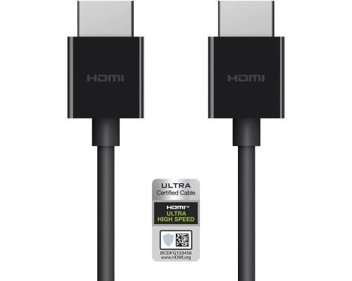Кабель мультимедійний HDMI to HDMI 2.0m v2.1 High Speed Ethernet Belkin (AV10175BT2MBKV2)