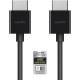 Кабель мультимедійний HDMI to HDMI 2.0m v2.1 High Speed Ethernet Belkin (AV10175BT2MBKV2)