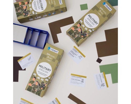 Навчальний набір English Student Картки для вивчення англійських слів Military (укр.) (591225990)