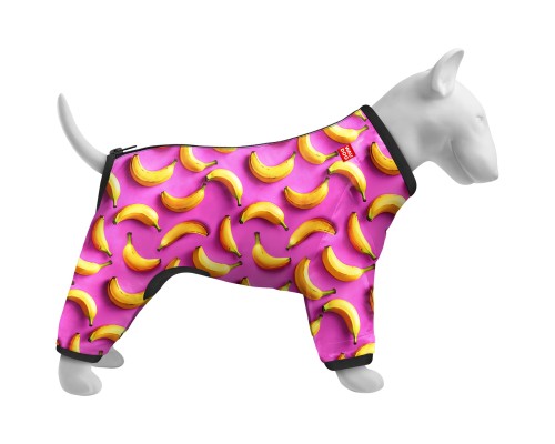 Вітровка для тварин WAUDOG Clothes Банани на рожевому L 55 (396-4055)