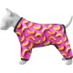 Вітровка для тварин WAUDOG Clothes Банани на рожевому L 55 (396-4055)