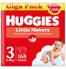 Підгузки Huggies Little Movers 3 (4-9 кг) M-pack, 168 шт (5029053577852)