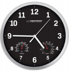 Настінний годинник Esperanza Wall Clock Lyon 25см Black (EHC016K)