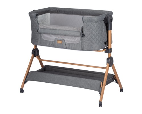 Ліжечко FreeON приліжкове та стільчик для дитини Nest & Feed 2 в 1, grey (84959)