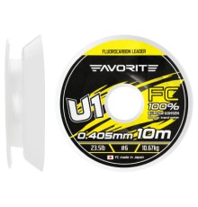 Флюорокарбон Favorite U1 FC 10m 6.0/0.405mm 23.5lb/10.67kg (1693.11.85)