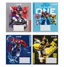 Зошит Kite Transformers, 12 аркушів, коса лінія (TF25-235)