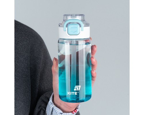 Поїльник-непроливайка Kite 600 мл, блакитна (K25-1212-2)