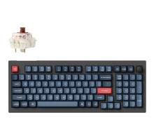 Клавіатура Keychron V5 Max Gateron Jupiter Brown Knob Hot-Swap QMK Wireless/Bluetooth/USB-А UA Black (V5M-D3-UA)