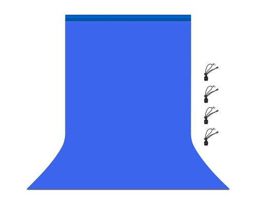 Фон Puluz PU5206L backdrop 3x6 m blue (PU5206L)