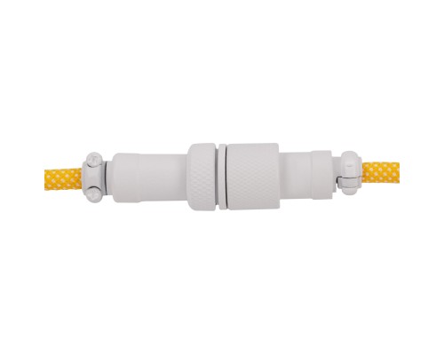 Дата кабель USB-C + USB A to USB-C 1.36m Coiled Aviator yellow Keychron (CAB16_KEYCHRON)