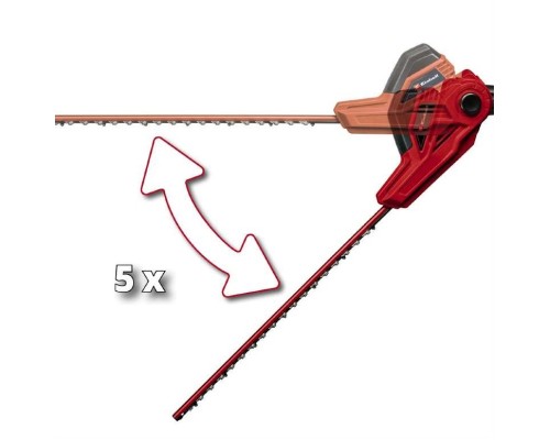 Кущоріз Einhell телескопічний GC-HH 5056 500Вт, 56/47мм, шаг 20мм, штанга 1.7-2.5м (3403870)