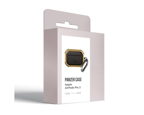 Чохол для навушників Armorstandart Panzer для Apple Airpods Pro 2 Gold (ARM82752) Чохол для навушників Armorstandart Panzer для Apple Airpods Pro 2 Gold (ARM82752)