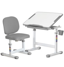Парта зі стільцем Evo-kids Evo-06 Plus Grey (Evo-06 Plus G)