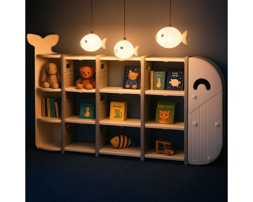 Дитячий стелаж Mealux Splash White (KD-E054 White)