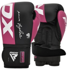 Боксерські рукавички RDX REX F4 Pink/Black-12 унцій (BGR-F4P-12OZ)