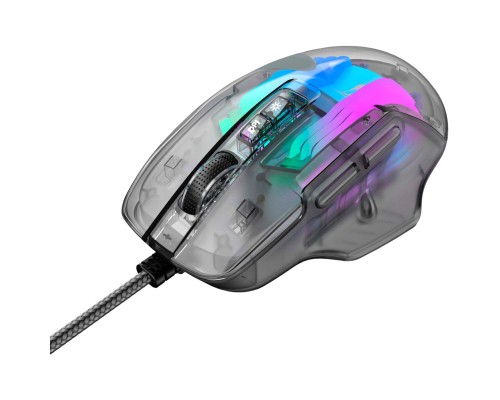 Мишка Havit HV-MS1011SE USB Transparent Black (6950676270280)