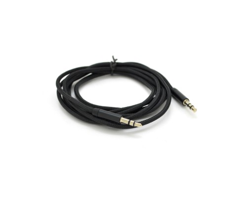 Кабель мультимедійний 3.5mm M to 3.5mm M 1.0m black VEGGIEG (YT-AUXGJ(M)/(M)-AB-1)