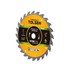 Диск пильний Tolsen з ТВС напайками по дереву 165х24Т*20мм Ultra тонкий (76424)