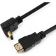 Кабель мультимедійний HDMI M to HDMI M 1.5m V1.4 90° corner black Merlion (YT-HDMI(M)/(M)HS-1.5m-90°)