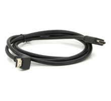 Кабель мультимедійний HDMI M to HDMI M 1.5m V1.4 90° corner black Merlion (YT-HDMI(M)/(M)HS-1.5m-90°)