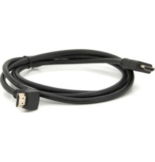 Кабель мультимедійний HDMI M to HDMI M 1.5m V1.4 90° corner black Merlion (YT-HDMI(M)/(M)HS-1.5m-90°)