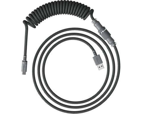 Дата кабель USB 2.0 AM to USB-C 1.37m coiled gray HyperX (6J678AA)