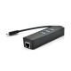 Концентратор Voltronic USB-C to 3xUSB 3.0 + RJ45 1000Mbps black (YT-TCA3H3+Et-W)