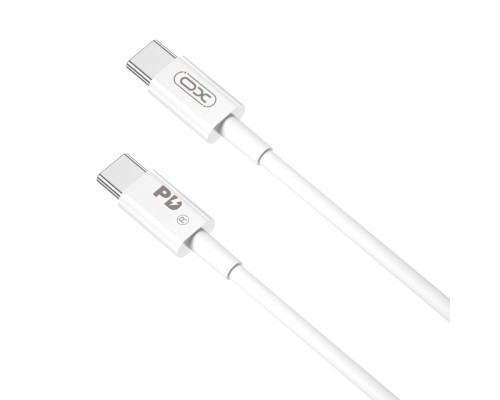 Дата кабель USB-C to USB-C 2.0m 100W white XO (CB-Q100-2CC)