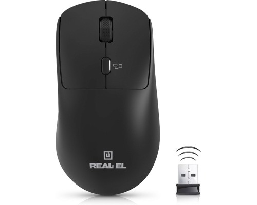 Мишка REAL-EL RM-317W Wireless Black (EL123200052)