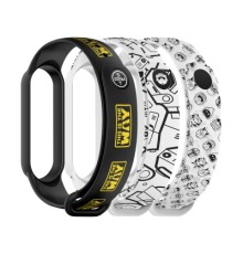 Ремінець до фітнес браслета Armorstandart комплект 3шт Xiaomi Mi Band 7/6/5 Dark Yo (ARM77065)