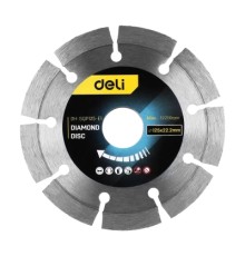 Круг відрізний Deli 125 x 22,2 мм для сухого різу (EDH-SQP125-E1)