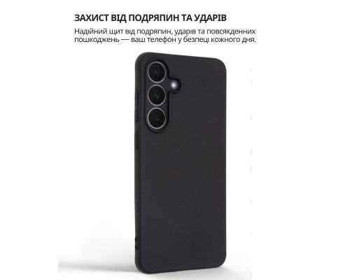 Чохол до мобільного телефона BeCover Silicone Samsung Galaxy S25 FE SM-S731 Black (714388)