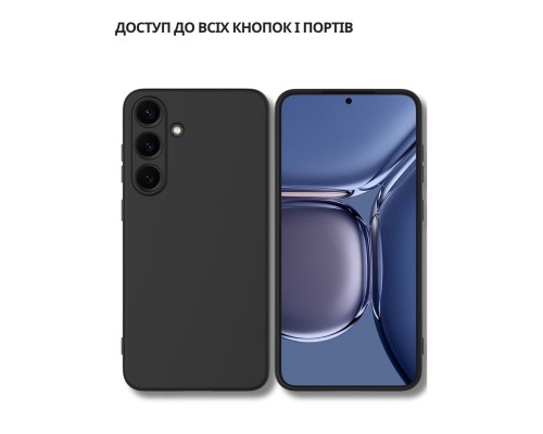 Чохол до мобільного телефона BeCover Silicone Samsung Galaxy S25 FE SM-S731 Black (714388)