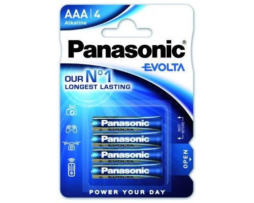 Батарейка Panasonic AAA LR03 Evolta * 4 (LR03EGE/4BP) 