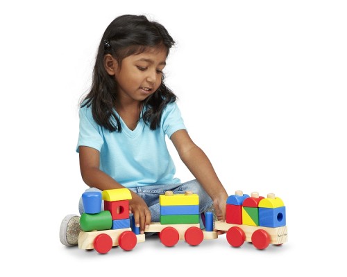 Розвиваюча іграшка Melissa&Doug Поезд из кубиков (MD572)