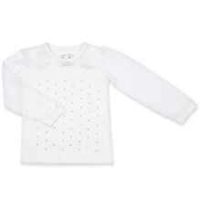 Кофта дитяча Breeze з шифоновими рукавами і стразами (8840-104G-beige)