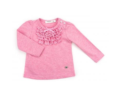 Кофта дитяча Breeze з мереживною оборкою (10040-86G-pink)