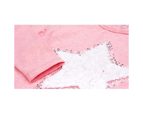 Кофта дитяча Breeze із зіркою і оборкою (10536-116G-pink)