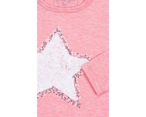 Кофта дитяча Breeze із зіркою і оборкою (10536-116G-pink)