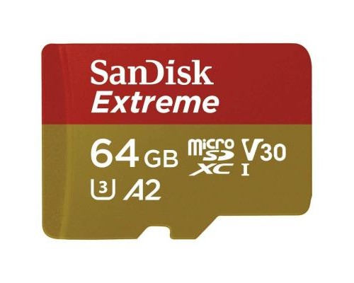 Карта пам'яті SanDisk 64GB microSD class 10 UHS-I U3 A2 EXTREME (SDSQXA2-064G-GN6AA)