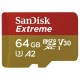 Карта пам'яті SanDisk 64GB microSD class 10 UHS-I U3 A2 EXTREME (SDSQXA2-064G-GN6AA)